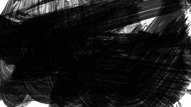 Siyah fırça darbesi dokusu. Grunge soyut elle boyanmış element. 