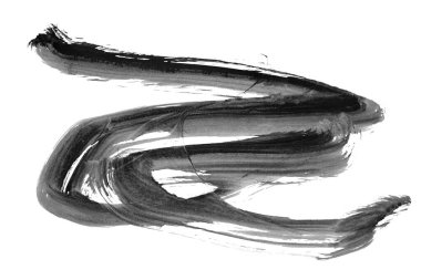 Siyah fırça darbesi ve doku. Grunge soyut elle boyanmış elementler. Altı çizili ve sınır tasarımı.