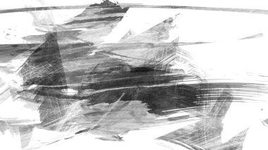 Siyah fırça darbesi ve doku. Grunge soyut elle boyanmış elementler. Altı çizili ve sınır tasarımı.