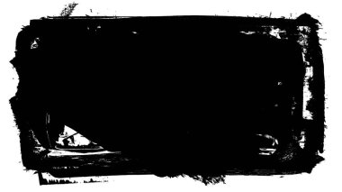 Siyah fırça darbesi ve doku. Grunge vektör soyut el boyalı element. Altı çizili ve sınır tasarımı.