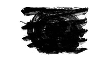 soyut fırça darbeleri, vektör illüstrasyonu