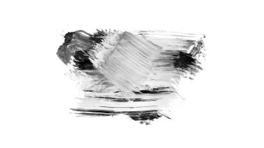 Siyah fırça darbesi ve doku. Grunge soyut elle boyanmış elementler. Altı çizili ve sınır tasarımı.