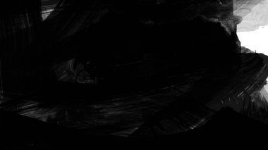 Siyah fırça darbesi ve doku. Grunge soyut elle boyanmış elementler. Altı çizili ve sınır tasarımı.