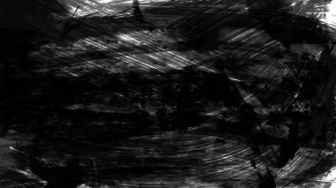 Siyah fırça darbesi ve doku. Grunge soyut elle boyanmış elementler. Altı çizili ve sınır tasarımı.