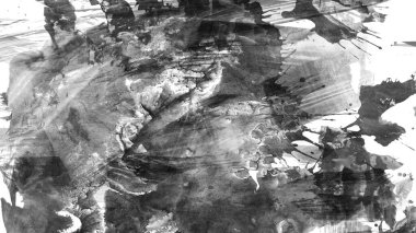 Siyah fırça darbesi ve doku. Grunge soyut elle boyanmış elementler. Altı çizili ve sınır tasarımı.