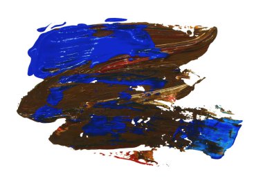 Siyah ve renkli boya karışımı, fırça darbesi ve doku. Grunge soyut elle boyanmış elementler. 