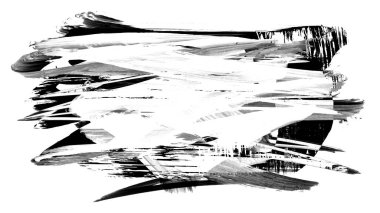 Siyah fırça darbesi ve doku. Grunge soyut elle boyanmış elementler. Altı çizili ve sınır tasarımı.