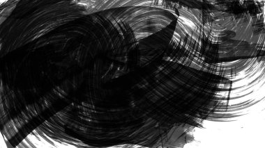 Siyah fırça darbesi ve doku. Grunge soyut elle boyanmış elementler. Altı çizili ve sınır tasarımı.