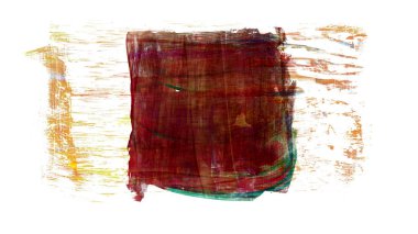 Siyah ve renkli boya karışımı, fırça darbesi ve doku. Grunge soyut elle boyanmış elementler. 