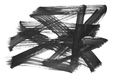 soyut fırça darbeleri, vektör illüstrasyonu