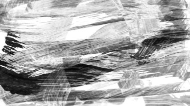 Siyah fırça darbesi ve doku. Grunge soyut elle boyanmış elementler. Altı çizili ve sınır tasarımı.