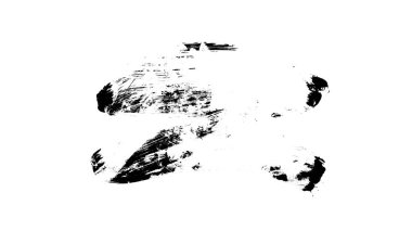 Siyah fırça darbesi ve doku. Grunge soyut elle boyanmış elementler. Altı çizili ve sınır tasarımı.