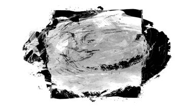 Siyah fırça darbesi ve doku. Grunge soyut elle boyanmış elementler. 