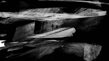 Siyah fırça darbesi dokusu. Grunge soyut elle boyanmış element. 