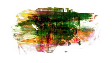 Siyah ve renkli boya karışımı, fırça darbesi ve doku. Grunge soyut elle boyanmış elementler. 