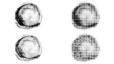 Siyah fırça darbesi ve doku. Grunge soyut elle boyanmış elementler. 