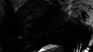 Siyah fırça darbesi ve doku. Grunge soyut elle boyanmış elementler. Altı çizili ve sınır tasarımı.