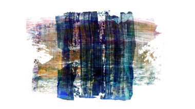 Siyah ve renkli boya karışımı, fırça darbesi ve doku. Grunge soyut elle boyanmış elementler. 