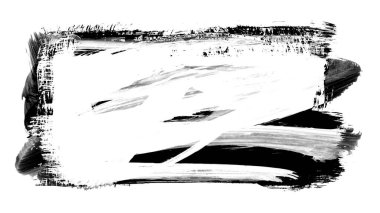 Siyah fırça darbesi ve doku. Grunge soyut elle boyanmış elementler. Altı çizili ve sınır tasarımı.