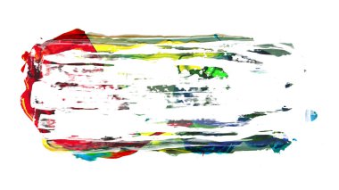 Siyah fırça darbesi ve doku. Grunge soyut elle boyanmış elementler. Altı çizili ve sınır tasarımı.