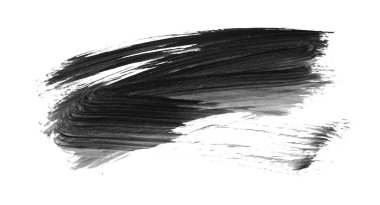 Siyah fırça darbesi ve doku. Grunge soyut elle boyanmış elementler. Altı çizili ve sınır tasarımı.