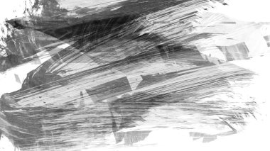 Siyah fırça darbesi ve doku. Grunge soyut elle boyanmış elementler. Altı çizili ve sınır tasarımı.