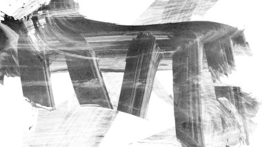 Siyah fırça darbesi ve doku. Grunge soyut elle boyanmış elementler. 