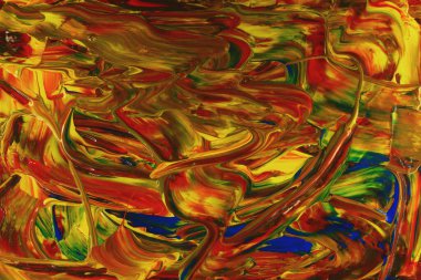 Siyah ve renkli boya karışımı, fırça darbesi ve doku. Grunge soyut elle boyanmış elementler. 