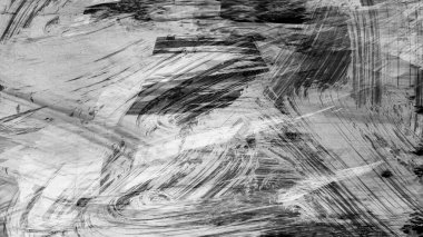 Siyah fırça darbesi ve doku. Grunge soyut elle boyanmış elementler. Altı çizili ve sınır tasarımı.