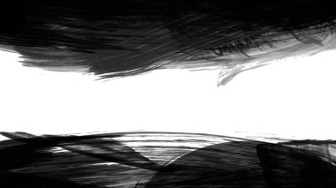 Siyah fırça darbesi dokusu. Grunge soyut elle boyanmış element. 