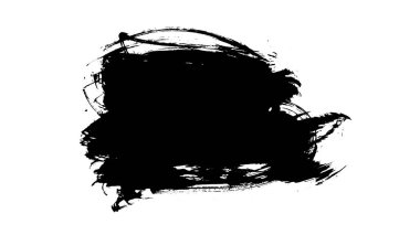 siyah mürekkep fırçası vuruşu. resimleme.
