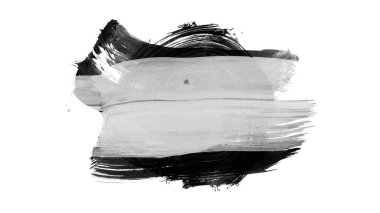 Siyah fırça darbesi ve doku. Grunge soyut elle boyanmış elementler. Altı çizili ve sınır tasarımı.