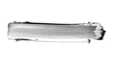 Siyah fırça darbesi ve doku. Grunge vektör soyut el boyalı element. Altı çizili ve sınır tasarımı.