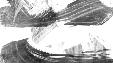 Siyah fırça darbesi ve doku. Grunge soyut elle boyanmış elementler. 