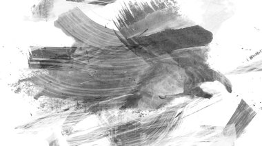 Siyah fırça darbesi ve doku. Grunge soyut elle boyanmış elementler. Altı çizili ve sınır tasarımı.