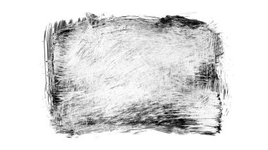 Siyah fırça darbesi dokusu. Grunge soyut elle boyanmış element. 