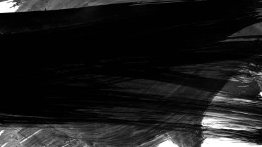 Siyah fırça darbesi ve doku. Grunge soyut elle boyanmış elementler. Altı çizili ve sınır tasarımı.