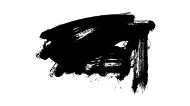 siyah mürekkep fırçası vuruşu. resimleme.