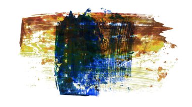 Siyah ve renkli boya karışımı, fırça darbesi ve doku. Grunge soyut elle boyanmış elementler. 