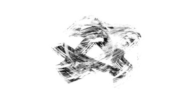 Siyah fırça darbesi dokusu. Grunge soyut elle boyanmış element. 