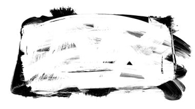 Siyah fırça darbesi ve doku. Grunge soyut elle boyanmış elementler. Altı çizili ve sınır tasarımı.