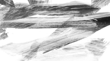 Siyah fırça darbesi ve doku. Grunge soyut elle boyanmış elementler. 