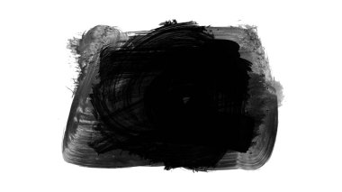 Siyah fırça darbesi ve doku. Grunge soyut elle boyanmış elementler. Altı çizili ve sınır tasarımı.