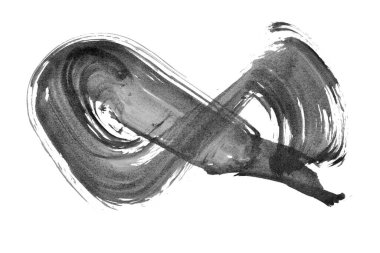 Siyah fırça darbesi ve doku. Grunge soyut elle boyanmış elementler. Altı çizili ve sınır tasarımı.