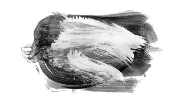 Siyah fırça darbesi ve doku. Grunge soyut elle boyanmış elementler. Altı çizili ve sınır tasarımı.