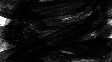 Siyah fırça darbesi ve doku. Grunge soyut elle boyanmış elementler. Altı çizili ve sınır tasarımı.