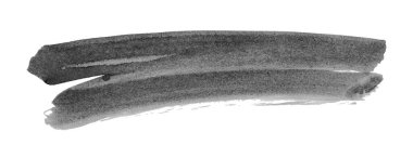 Siyah fırça darbesi ve doku. Grunge soyut elle boyanmış elementler. Altı çizili ve sınır tasarımı.