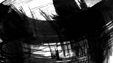 Siyah fırça darbesi dokusu. Grunge soyut elle boyanmış element.