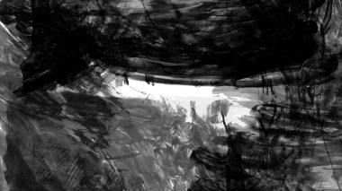 Siyah fırça darbesi dokusu. Grunge soyut elle boyanmış element. 