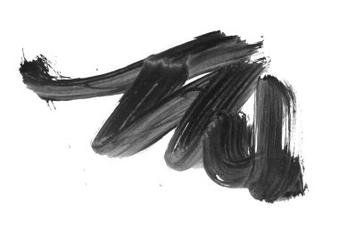 Siyah fırça darbesi ve doku. Grunge soyut elle boyanmış elementler. Altı çizili ve sınır tasarımı.